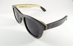 Black Maple Wayfarer Sunglasses with a Polarized Black Lens